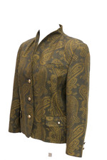 Schurwolle Damen Sakko Trachtenblazer Gr. 44 senf gelb braun schick TOP! Vintage