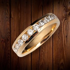 Diamant Ehering 4,7 mm 18 K