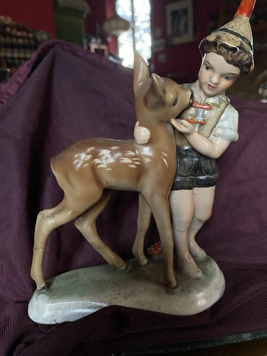 Seltene porzellanfigur junge - seltene,