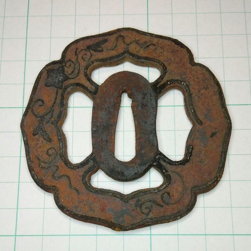 Eisen tsuba antik - eisen, japanisch