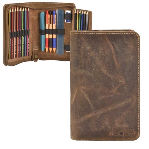 Greenburry leder stiftmappe - leder,