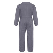 DE Kinder Einfarbig Arbeitsoverall Langarm Jumpsuit Overall Einteiler Hosenanzug