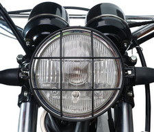 Yamaha XT500 Lampengitter 'XCountry' schwarz beschichtet Headlight Grill