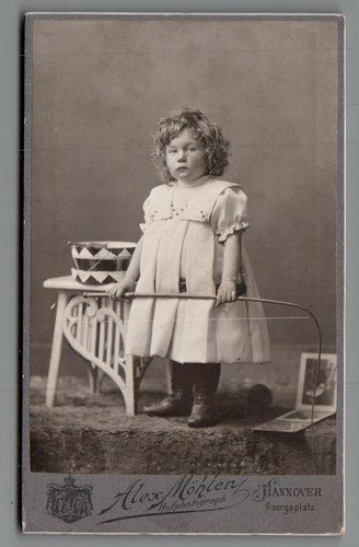 Cdv foto mädchen mit - mädchen,