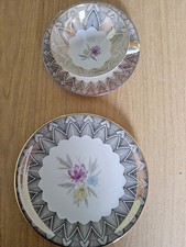 Bavaria Elfenbein Porzellan Gedeck " Blumendekor "