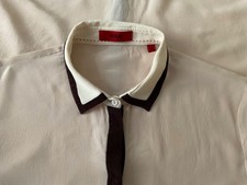 Hugo Boss Bluse 100% Seide Seidenbluse Langarm Gr. 40 Hemdbluse Longbluse TuNike
