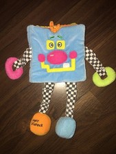 GoBo Stoffbuch Plüsch Kuschel Herr Viereck Bunt Blau Pink Grün Schwarz Weiß Arme