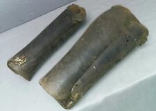 Alte Leder Gamaschen Stulpen Motorad Oldtimer Reiter Militär  Y 457