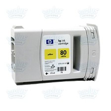 Genuine HP 80 Yellow 175mL Ink
