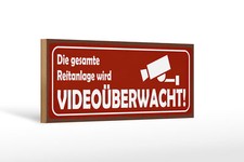 Holzschild Hinweis 27x10 cm