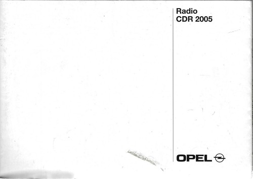Opel radio cdr - opel,