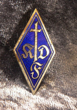 Kath. Kirche: Katholischer Frauenbund Deutschlands, Mitgliedsbrosche 32 mm