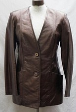 Leder Hosenanzug 38 braun