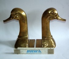 70er Valenti: 1 Paar Buchstützen Enten Gr. Ausführung schwerer Guss je 26cm 2kg