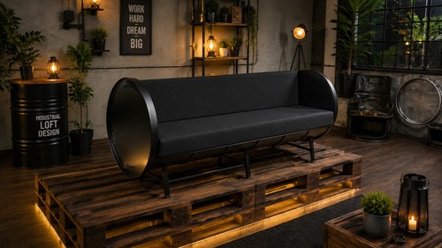Fass sofa sitzer industrial - sofa,