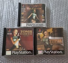 Tomb Raider 1 + 2 + 4 PS1 Sony Playstation 1 Spiele 