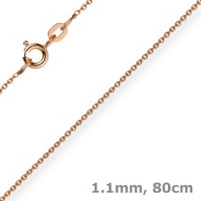 1,1mm Rund-Ankerkette 750 Gold