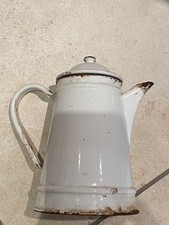 alte Emaille Kaffeekanne