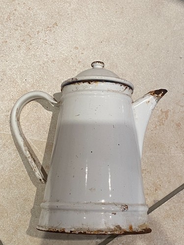 Alte emaille kaffeekanne - alte,