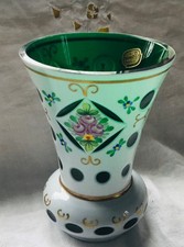 Böhmische Glasvase