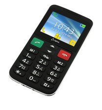 Komfort-Mobiltelefon LUX Großtasten 2,4" Farbdisplay SOS-Taste Dual-SIM Kamera B