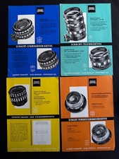#A0859-9x Albert Schacht Ulm Objektive,Prospekt ,Preisliste, Broschüre Infoblatt