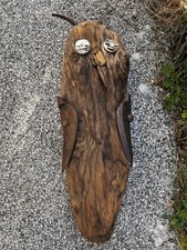 Eule Naturholz mit alten