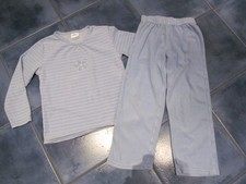 2 Teile Schlafanzug Pyjama Nicki Blume Gr. 128 alive