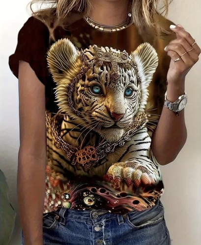 Damen tunika shirt tiger - tunika,