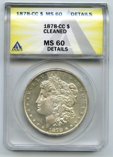 1878 morgan silberdollar anacs - morgan,