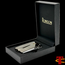 Feuerzeug RONSON PREMIER WARAFLAME GUN METAL Gasfeuerzeug