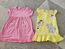 Liegelind Mädchen Kleider  Gr. 86  Tiere Giraffe Elefant Zebra Punk Gelb Sommer 