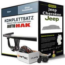 Anhängerkupplung starr für JEEP Cherokee +E-Satz NEU kpl.