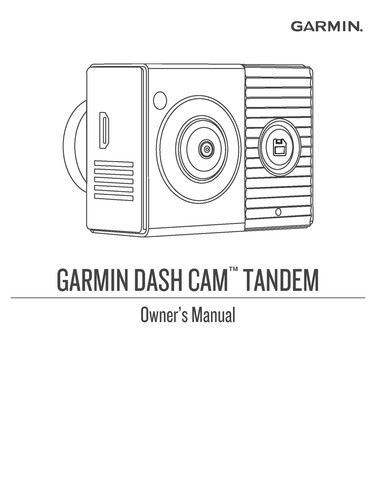 Garmin tendam dash cam - dash,