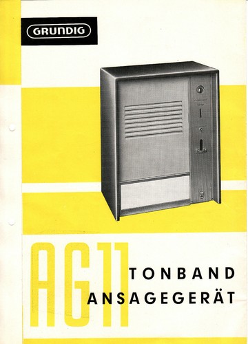 Grundig tonband ansagegerät - grundig,