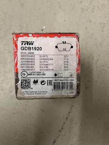 Trw gdb1546 bremsbelagsatz - gdb1546,