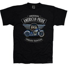 T-Shirt Vintage Biker american Oldtimer Motorrad USA *4254 bl