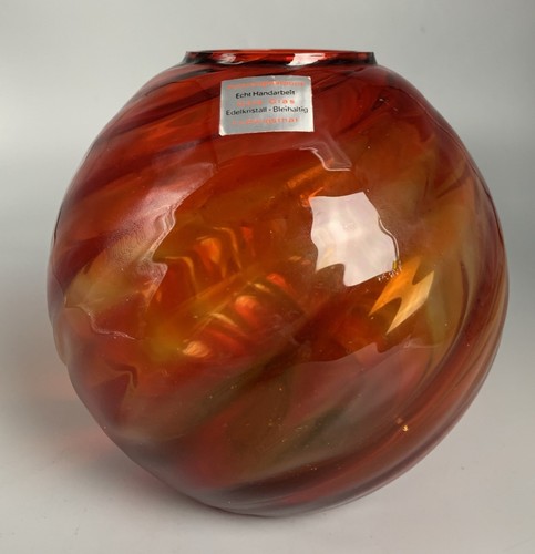 Rote kristall vase - rote,