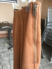 Hose Damen Blind Date Gr. 34 warmes Braun, mit abgesteppten Nähten Reißverschlus