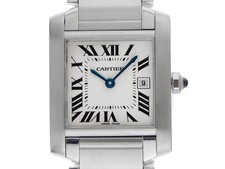 Cartier Tank Francaise MM Medium Modell Ref.2465 2007 original Box sehr gut V...