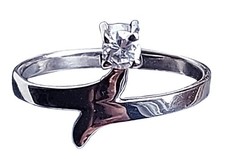 Silberring 925 Damen Zirkonia