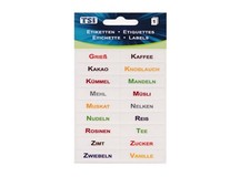 18 verschiedene Etiketten