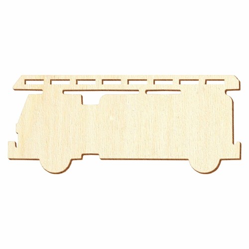 Holz feuerwehrauto deko - holz,