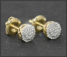 Diamant Ohrstecker mit 0,30ct, 10K (10 Karat) Gelbgold, Weißgold Damen Ohrrige