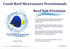 Coral Reef Premium Salz- Meersalz Riffsalz Meerwasser Steinkorallen Beutel 10 kg