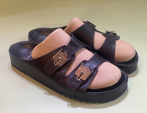 Scholl leder damen sandalen - scholl,
