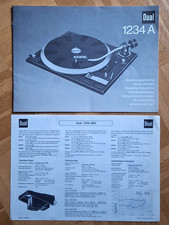 Bedienungsanleitung Dual 1234 A und Dual CDS 660