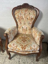 Chippendale Stil Ohrensessel Barock Sessel Vintage 1 Von 2 Kaminsessel