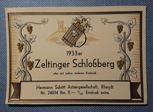 Old wine label sample - old,
