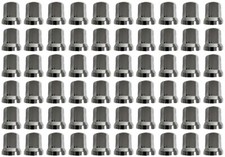 60x Chrom Radmutterkappen